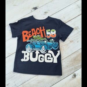 Garanimals Boys Toddler Beach 58 Buggy Graphics SS T-shirt Blue Top Size 3T